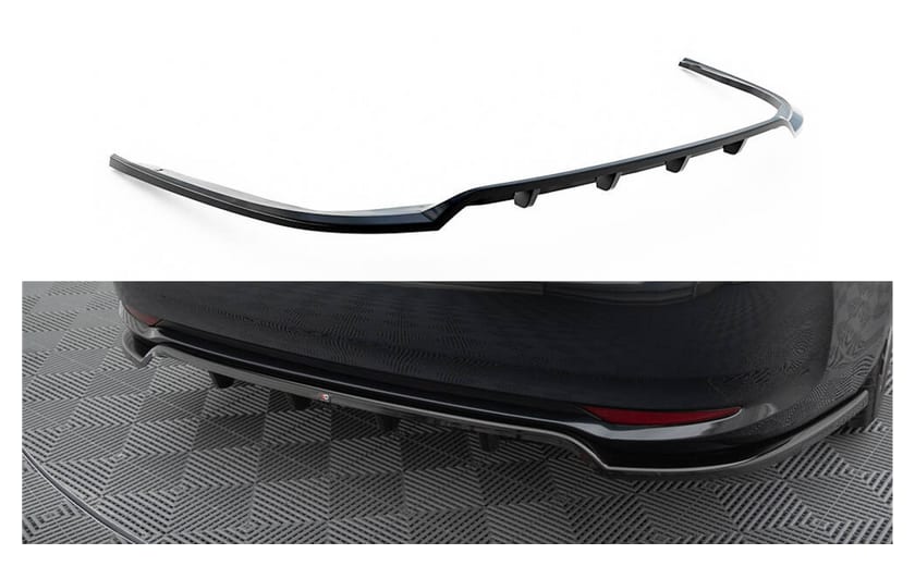 Splitter Toyota Avensis III Facelift Tył Środkowy z Dyfuzorem