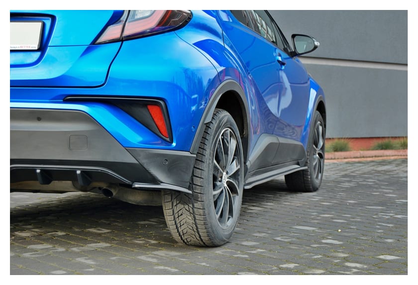 Splitter Toyota C-HR Tył Boczne Gloss Black