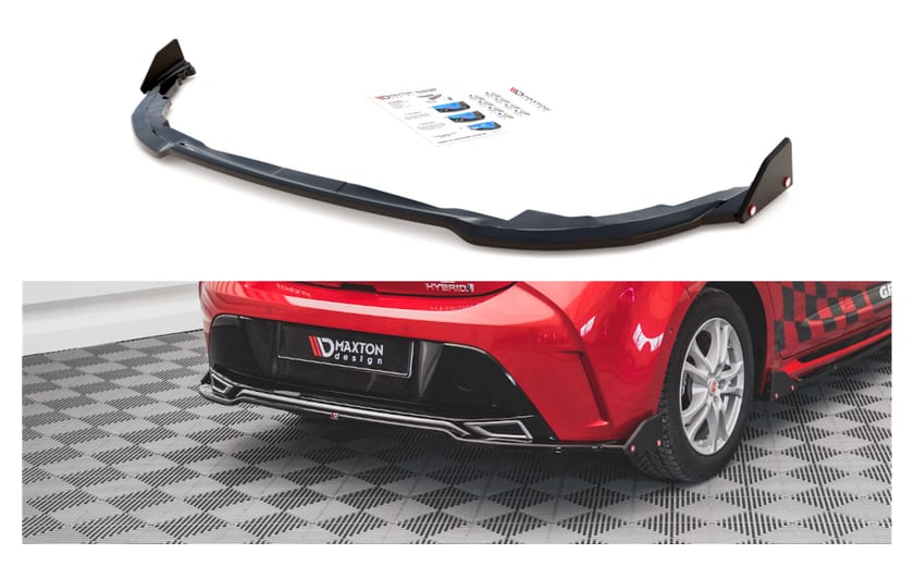 Splitter Toyota Corolla XII GR Sport Tył Środkowy + flaps Gloss Black