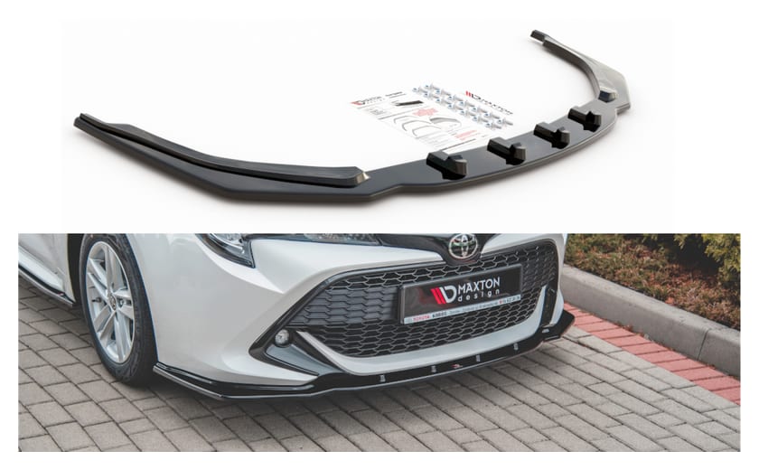 Splitter Toyota Corolla XII Touring Sports przód v.1 Gloss Black