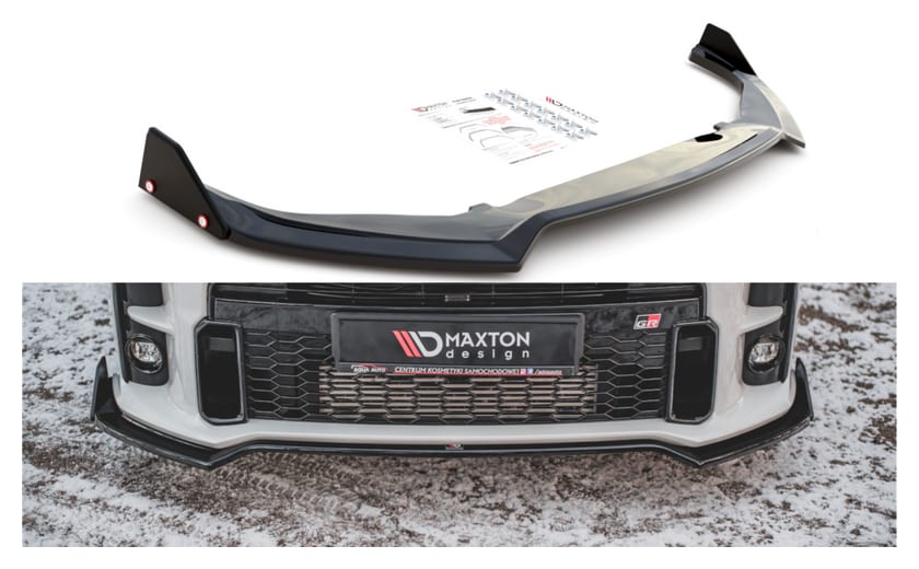 Splitter Toyota GR Yaris IV przód v.3 + flaps Gloss Black