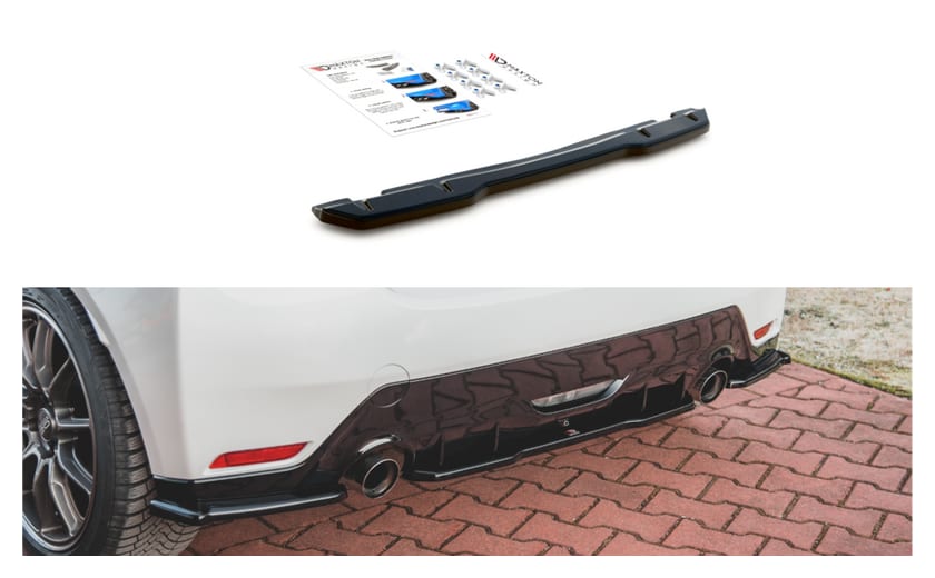 Splitter Toyota GR Yaris IV Tył Środkowy Gloss Black