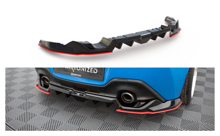 Splitter Toyota GR86 Tył Środkowy z Dyfuzorem v.2