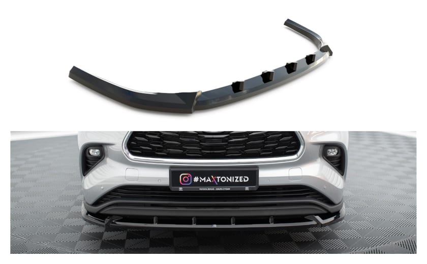 Splitter Toyota Highlander IV przód Gloss Black