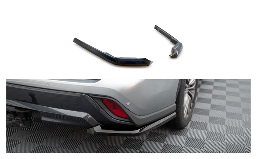 Splitter Toyota Highlander IV Tył Boczne Gloss Black