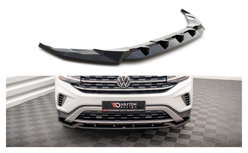 Splitter Volkswagen Atlas Cross Sport przód v.1 Gloss Black