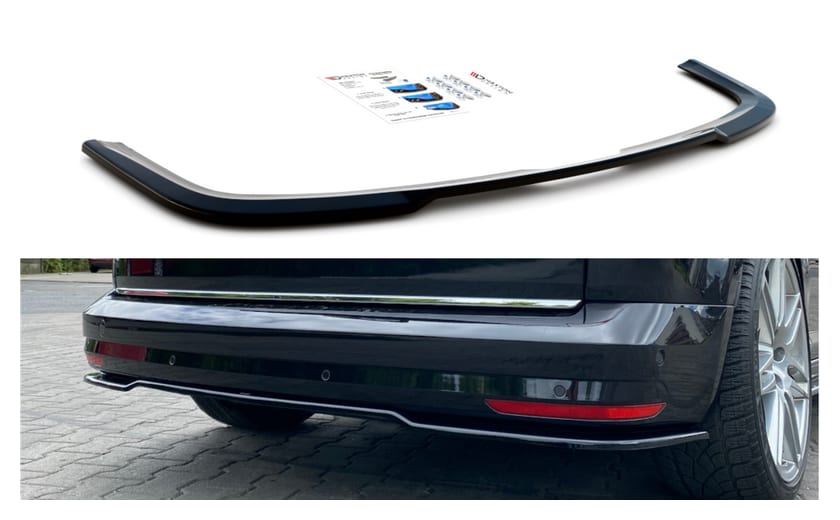 Splitter Volkswagen Caddy IV Tył Środkowy Gloss Black