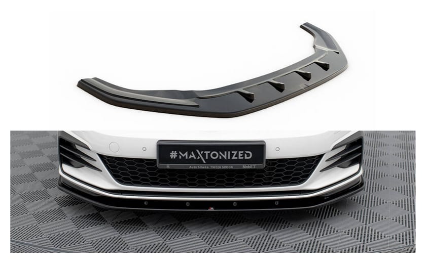 Splitter Volkswagen Golf 7 Facelift GTI przód v.1 Gloss Black