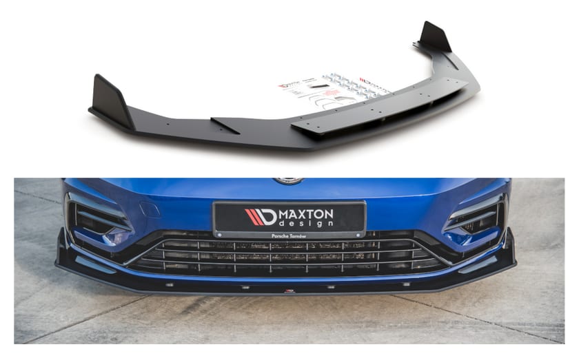 Splitter Volkswagen Golf 7 Facelift R przód Racing Durability v.2 Black-Red