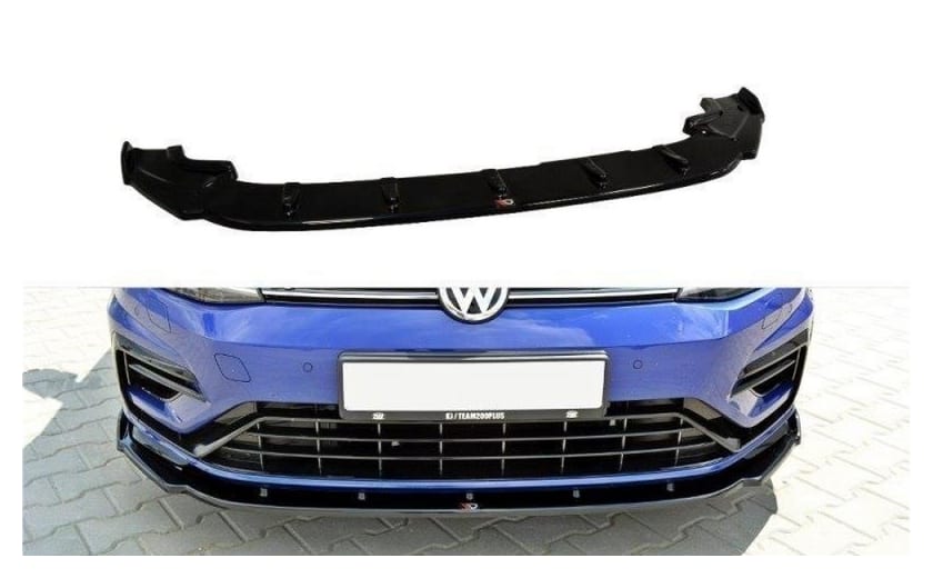 Splitter Volkswagen Golf 7 Facelift R przód v.1 Gloss Black