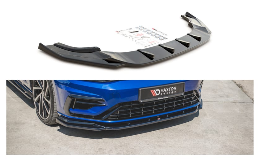 Splitter Volkswagen Golf 7 Facelift R przód v.9 Gloss Black