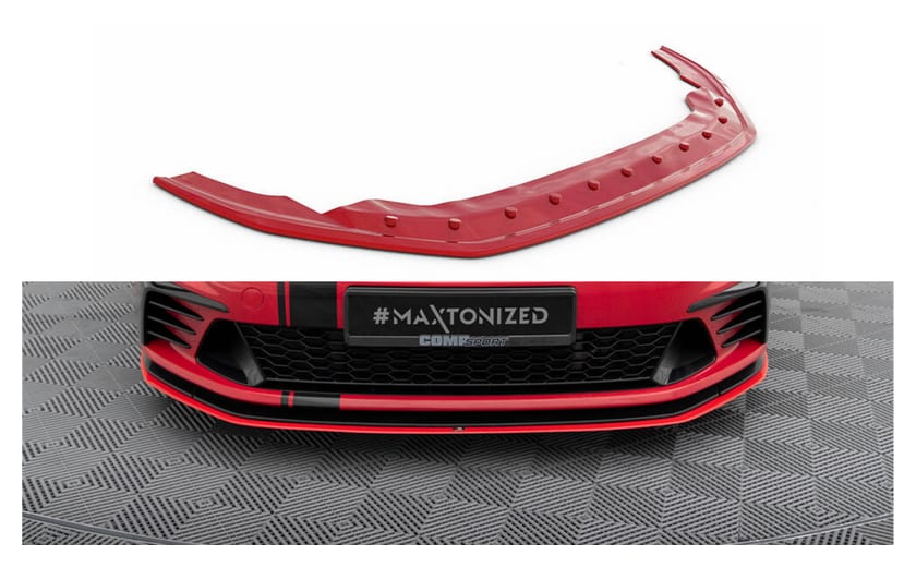 Splitter Volkswagen Golf 7 GTI CLUBSPORT przód Red