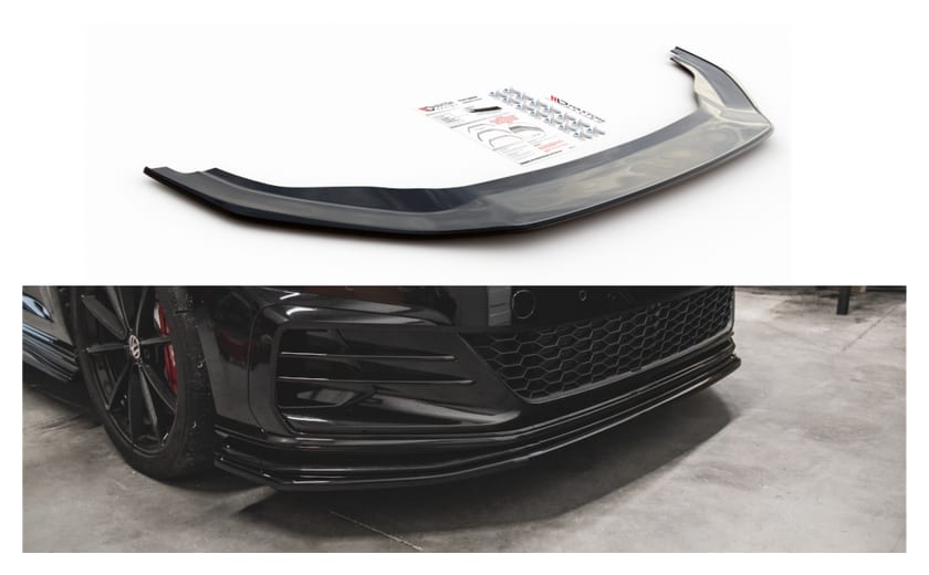 Splitter Volkswagen Golf 7 GTI TCR przód Red