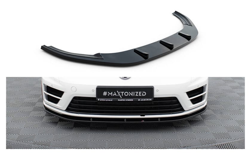 Splitter Volkswagen Golf 7 R przód v.1 Gloss Black