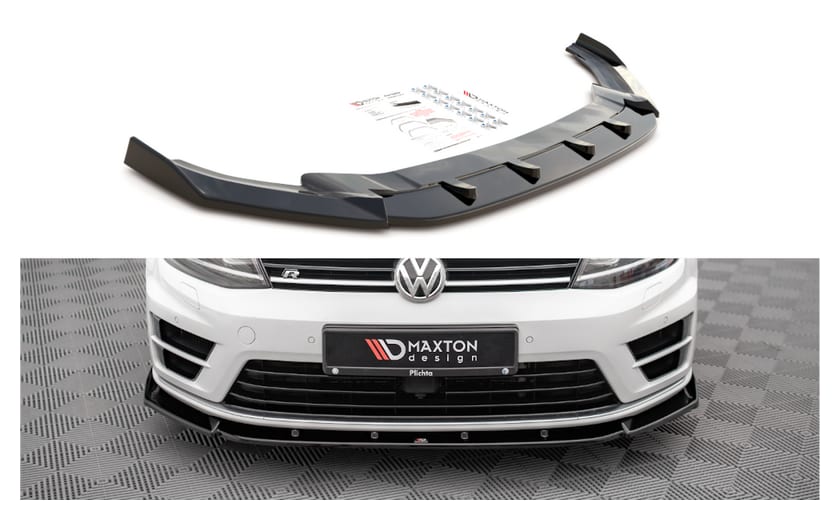 Splitter Volkswagen Golf 7 R przód v.4 Gloss Black