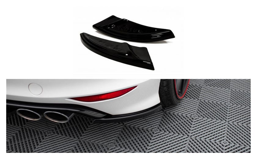 Splitter Volkswagen Golf 7 R Tył Boczne v.1 Gloss Black