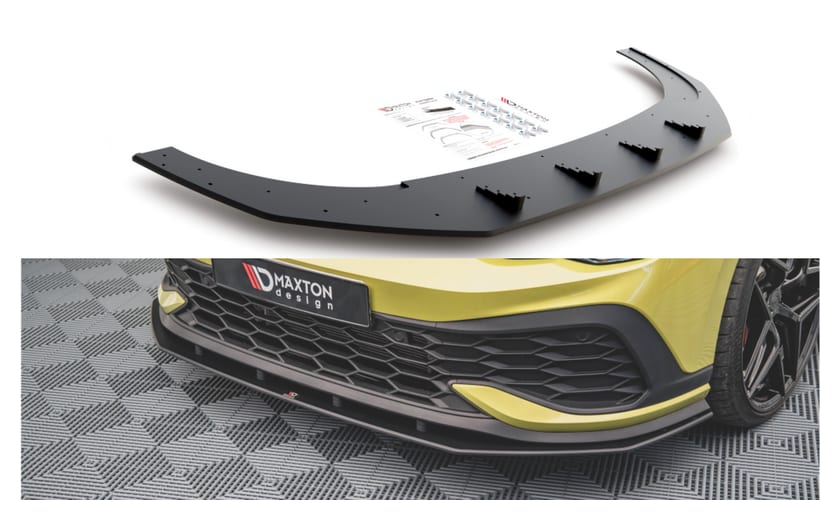 Splitter Volkswagen Golf 8 GTI Clubsport przód Racing Durability Black-Red