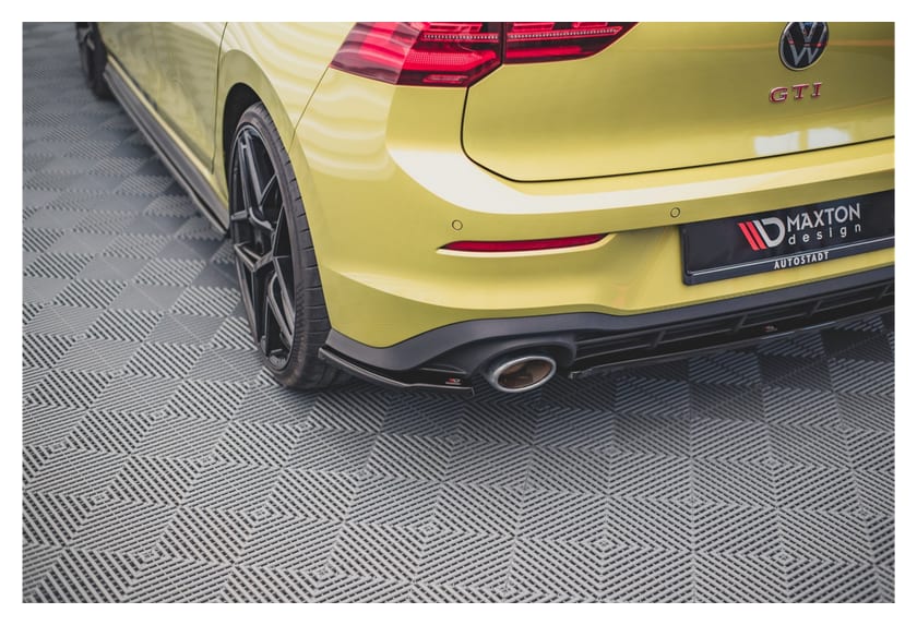 Splitter Volkswagen Golf 8 GTI Clubsport Tył Boczne v.2 Gloss Black