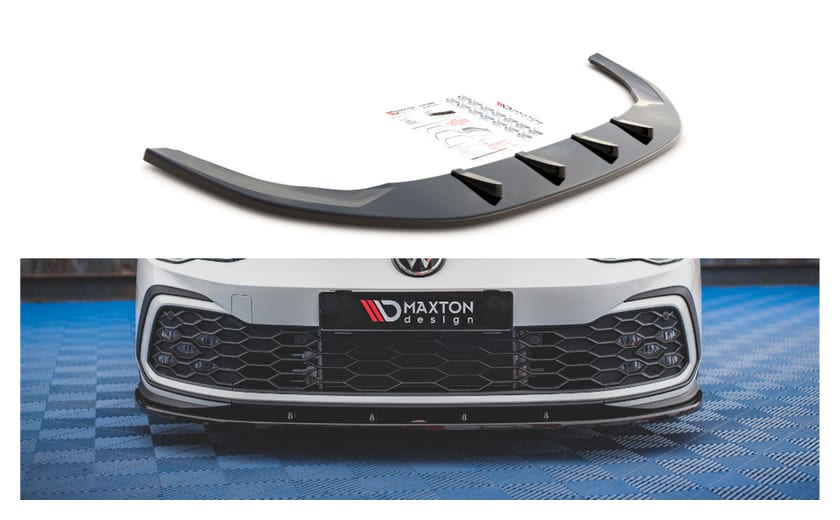 Splitter Volkswagen Golf 8 GTI GTE R-Line przód Gloss Black