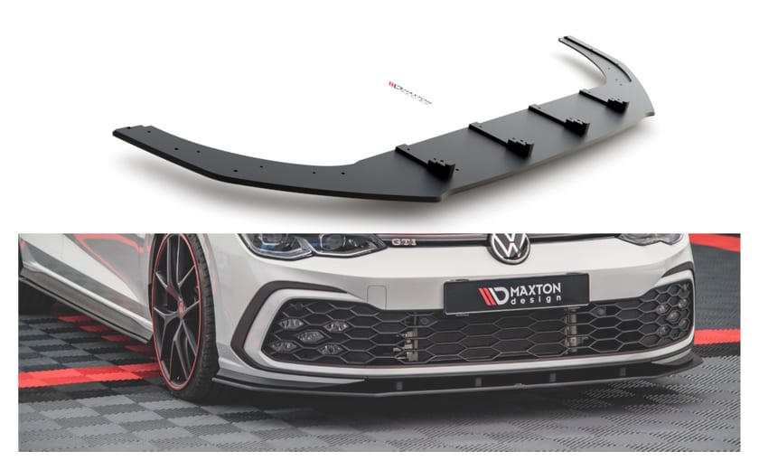 Splitter Volkswagen Golf 8 GTI GTE R-Line przód Racing Durability Black