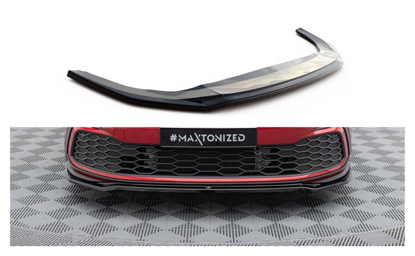 Splitter Volkswagen Golf 8 GTI GTE R-Line przód v.4 Gloss Black