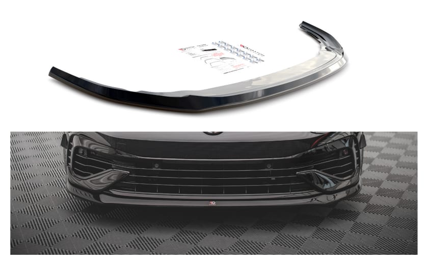 Splitter Volkswagen Golf 8 R przód v.5 Gloss Black
