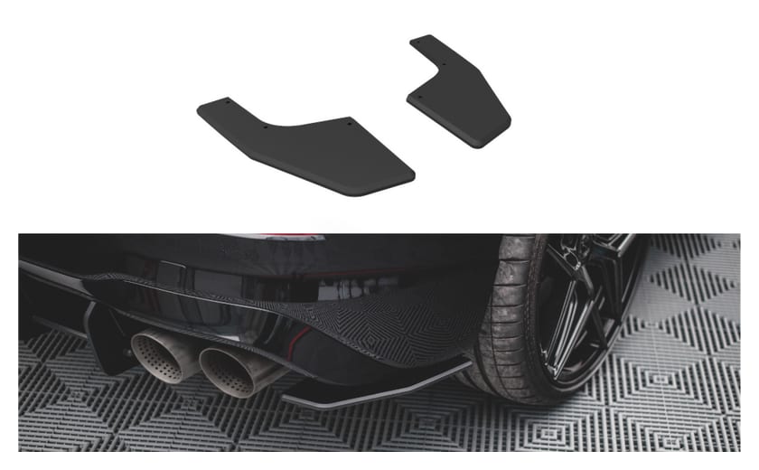 Splitter Volkswagen Golf 8 R Tył Boczne Street Pro Black-Red