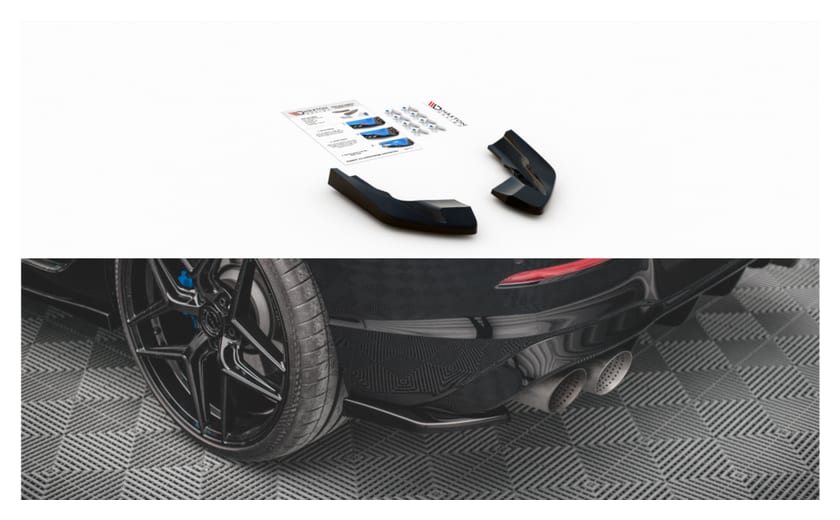 Splitter Volkswagen Golf 8 R Tył Boczne v.2 Gloss Black