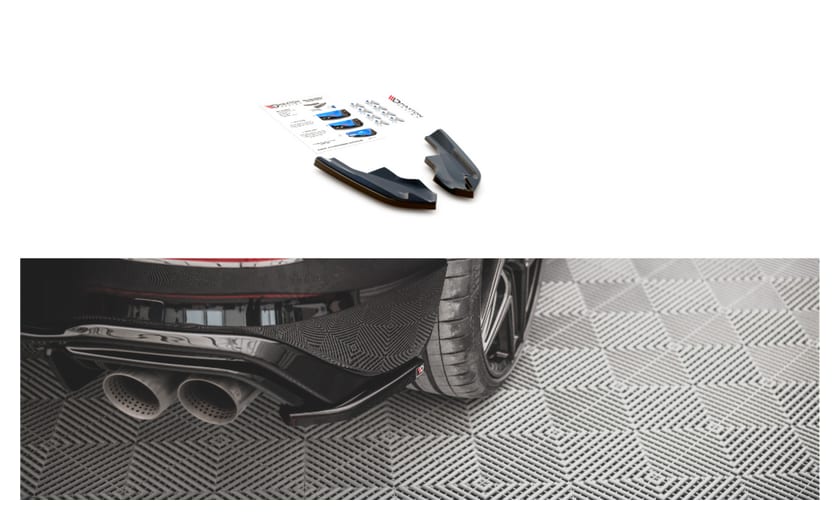 Splitter Volkswagen Golf 8 R Tył Boczne v.4 Gloss Black