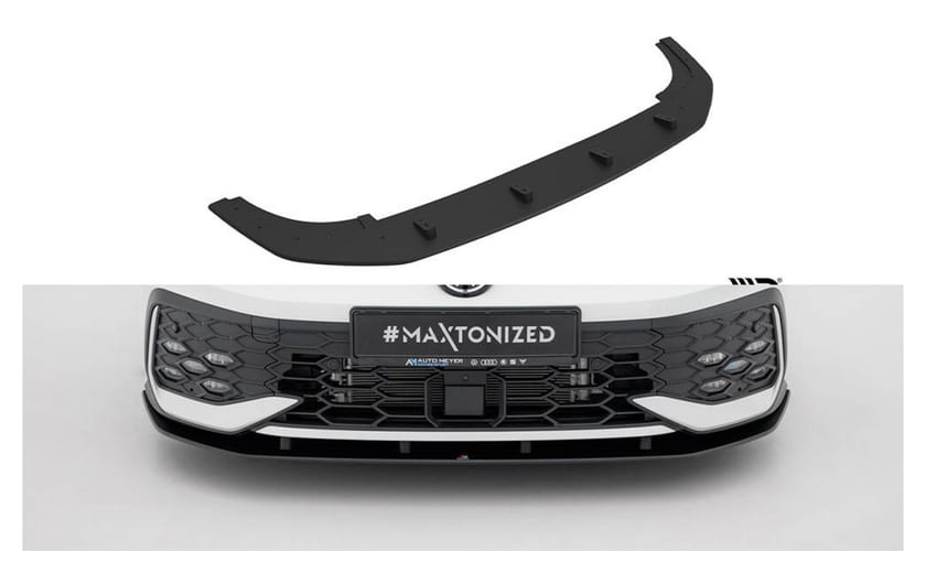 Splitter Volkswagen Golf GTI GTE R-Line Mk8 Facelift Przód Street Pro Black-Red