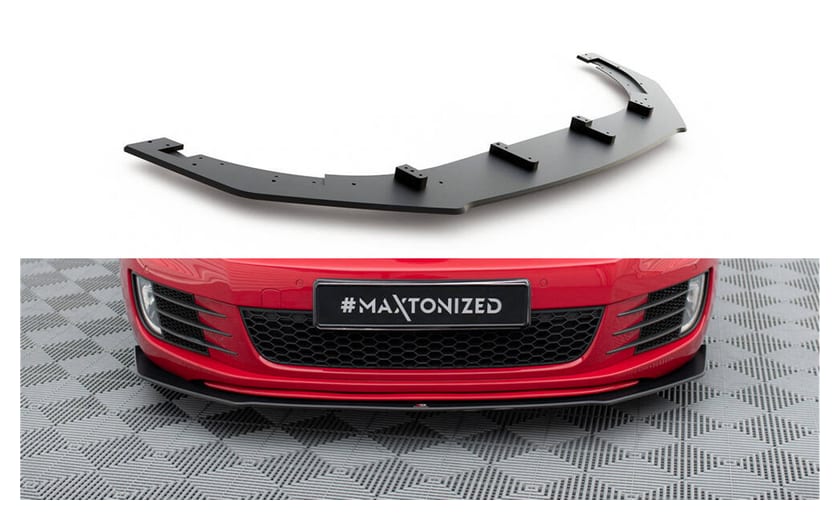 Splitter Volkswagen Golf VI GTI przód Racing Durability v.3 Black-Red