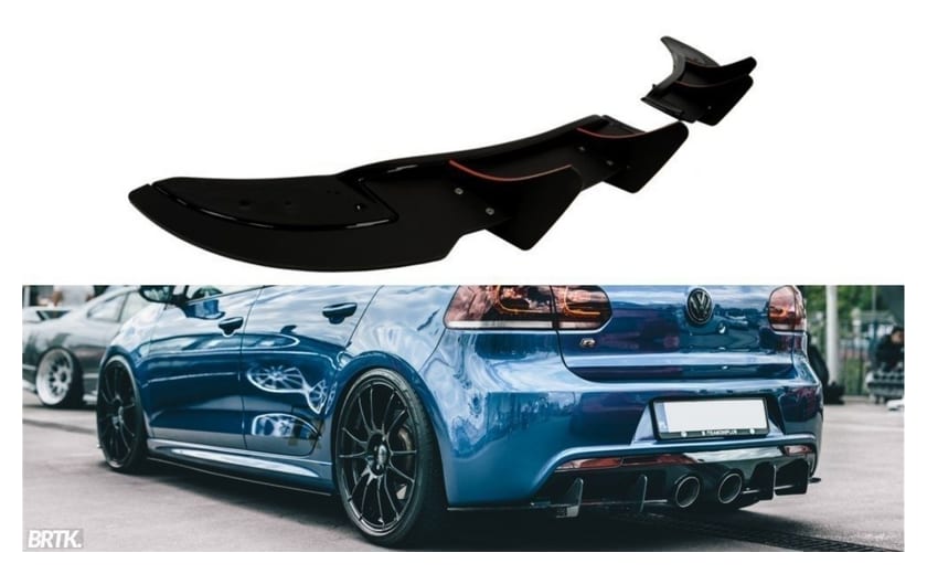Splitter Volkswagen Golf VI R (CNC) Tył Boczne