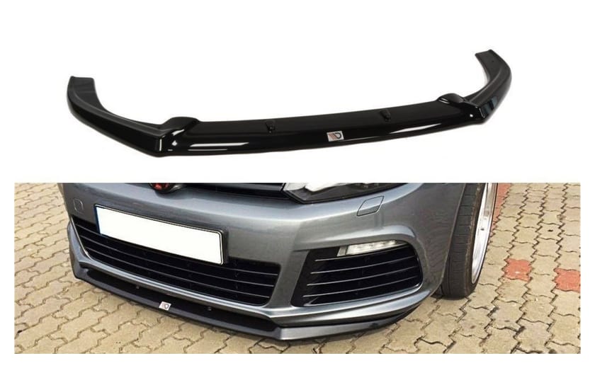 Splitter Volkswagen Golf VI R Cupra Look przód Gloss Black