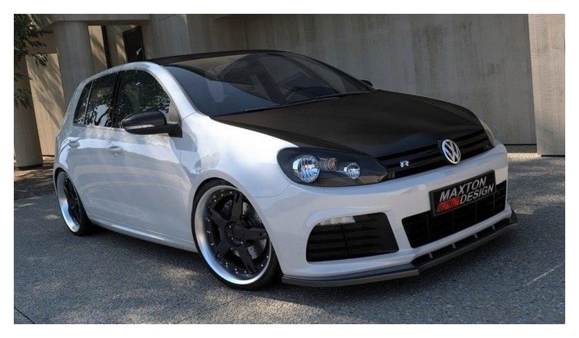 Splitter Volkswagen Golf VI R przód Gloss Black