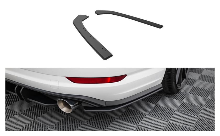 Splitter Volkswagen Jetta GLI Mk7 Tył Boczne Street Pro Black-Red