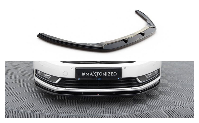 Splitter Volkswagen Passat B7 R-Line przód v.1 Gloss Black