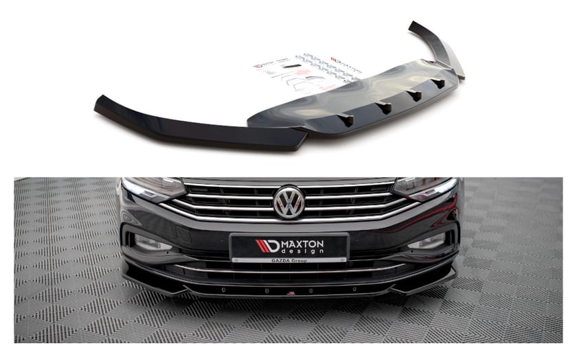 Splitter Volkswagen Passat B8 Facelift przód v.1 Gloss Black