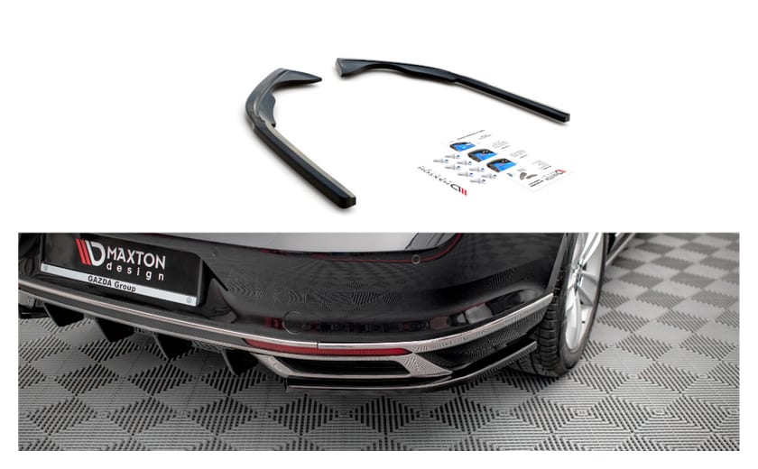 Splitter Volkswagen Passat B8 Facelift Tył Boczne Gloss Black