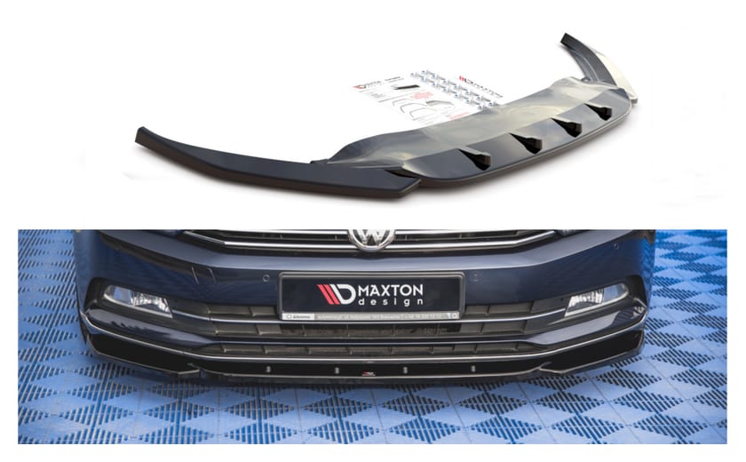 Splitter Volkswagen Passat B8 przód v.1 Gloss Black