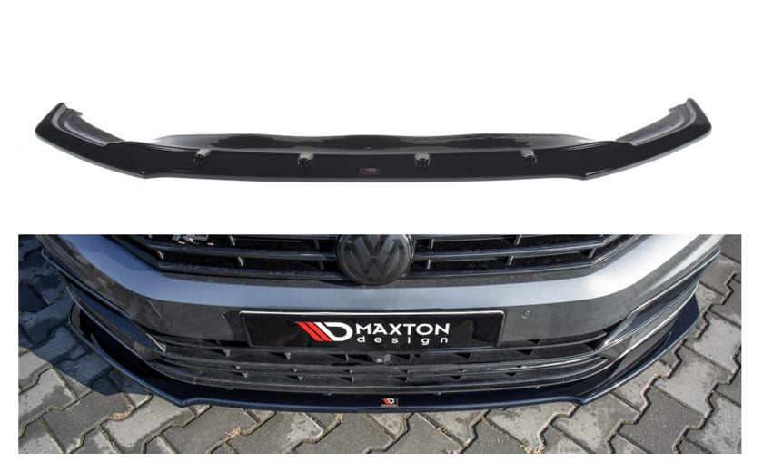 Splitter Volkswagen Passat B8 R-Line przód v.1 Gloss Black