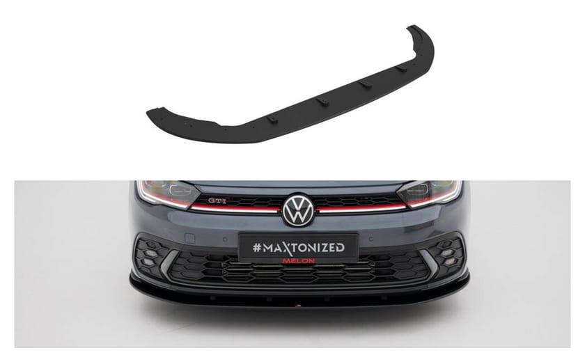 Splitter Volkswagen Polo GTI Mk6 Facelift Przód Street Pro Black