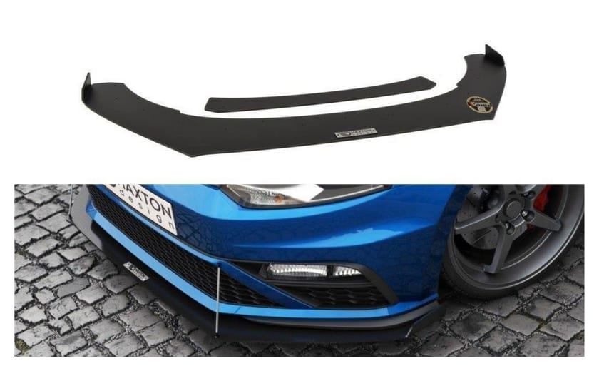 Splitter Volkswagen Polo V Facelift GTI przód Racing ze skrzydłami