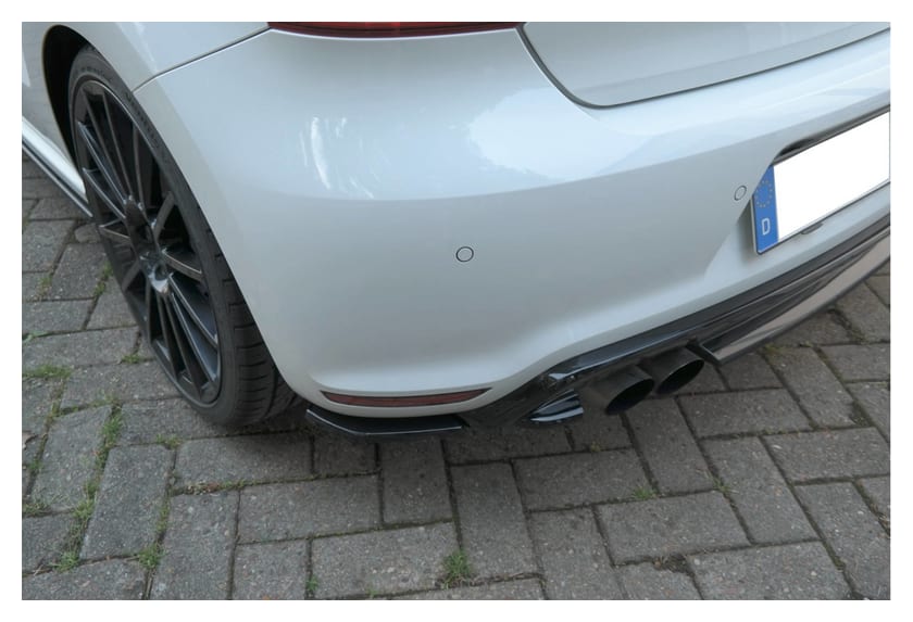 Splitter Volkswagen Polo V R WRC Tył Boczne Gloss Black