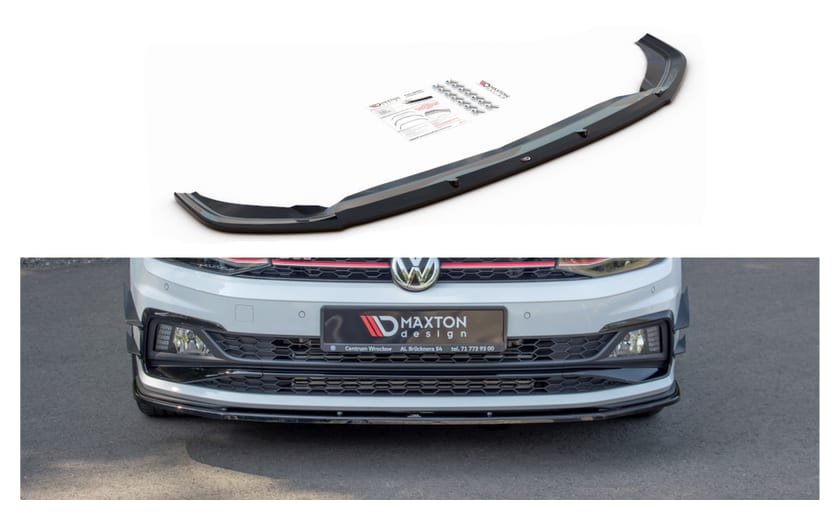 Splitter Volkswagen Polo VI GTI przód v.1 Gloss Black