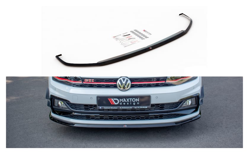 Splitter Volkswagen Polo VI GTI przód v.3 Gloss Black