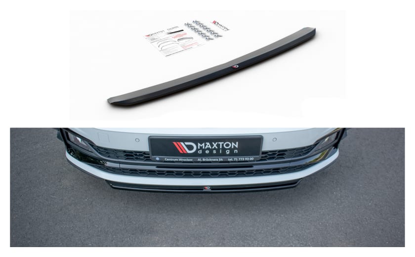 Splitter Volkswagen Polo VI GTI przód v.4 Gloss Black