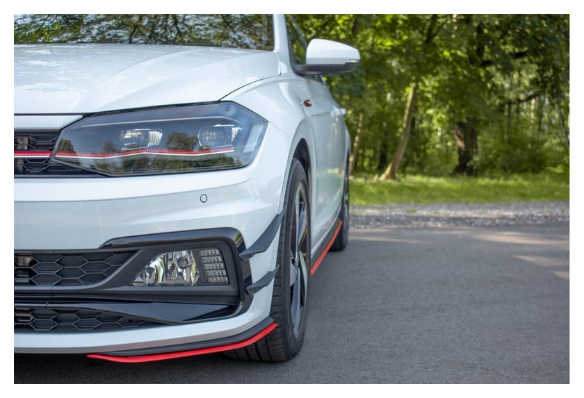 Splitter Volkswagen Polo VI GTI przód v.5 Red