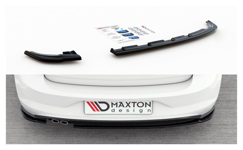 Splitter Volkswagen Polo VI GTI Tył Boczne v.2 Gloss Black