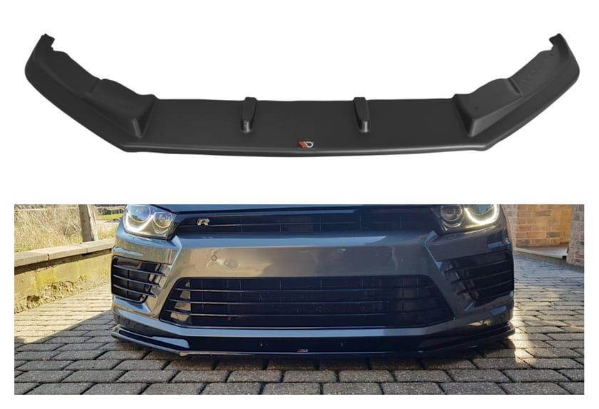 Splitter Volkswagen Scirocco III Facelift R przód v.1 Gloss Black