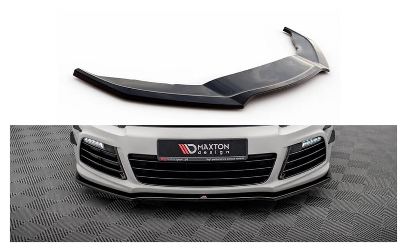 Splitter Volkswagen Scirocco III R przód v.2 Gloss Black